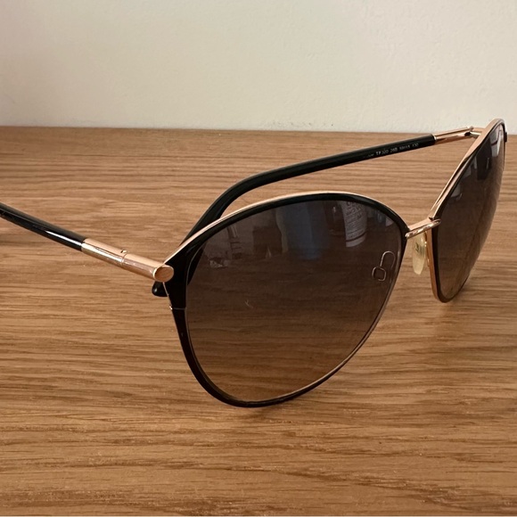 Tom Ford Black and Gold Sunglasses main image 4